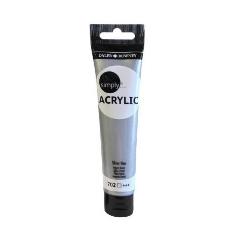 Farba akrylowa Daler-Rowney 75ml, Srebrna/Silver